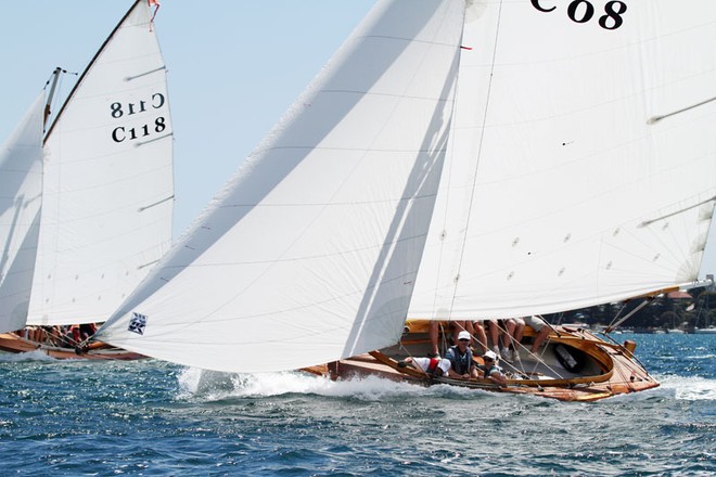 C08 Nepean and C118 Sorrento enjoy the sensational conditions - Talent2 Quarantine Station Couta Boat Race ©  Alex McKinnon Photography http://www.alexmckinnonphotography.com